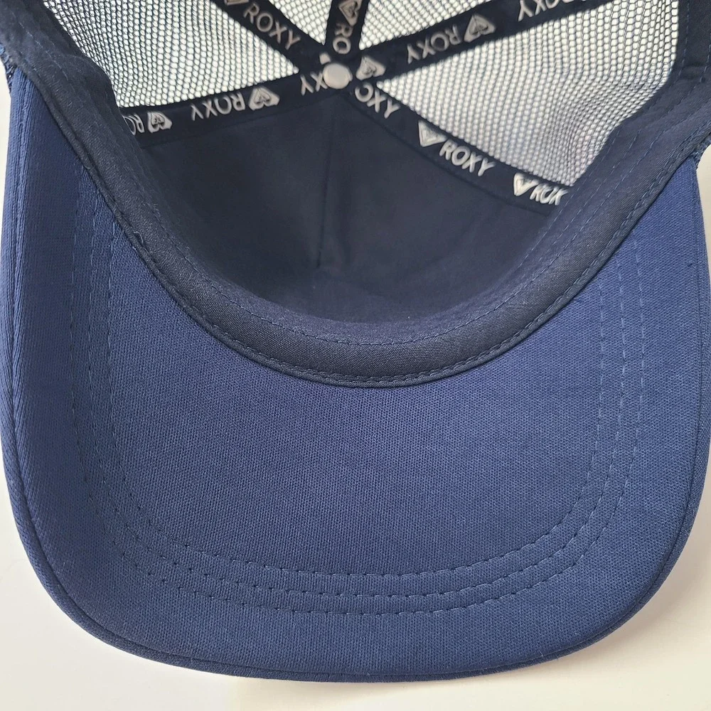 Women Roxy Hat Snapback Trucker Mesh Shades & Shakas Blue Surf Beach Casual Wear